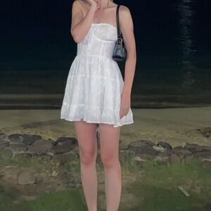 sabo skirt white cotton dress